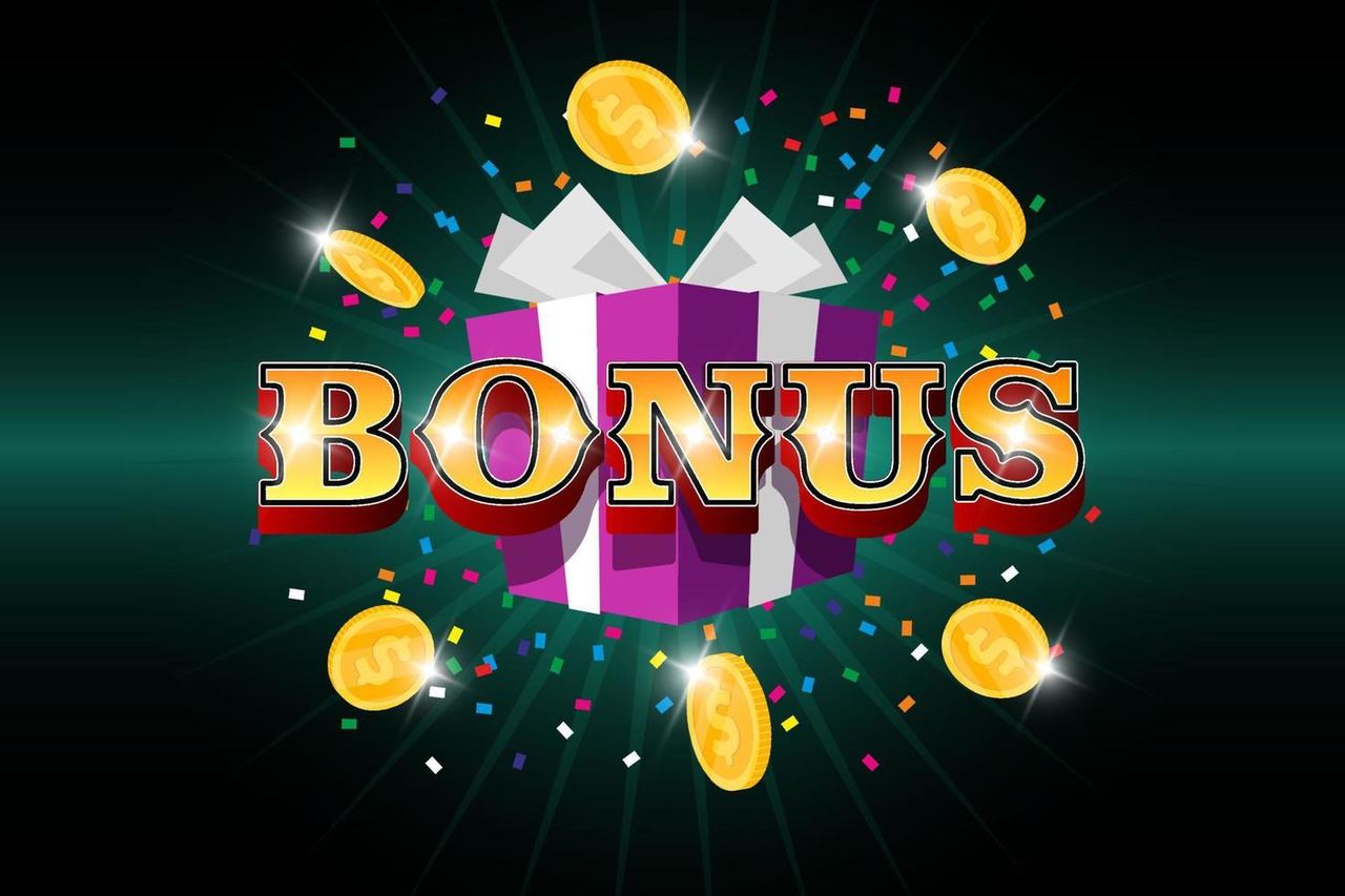 Ilustrasi kotak bonus dengan koin emas